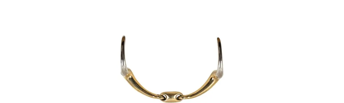 Bocado Doble Articulación Curva BR Contacto Suave 16 mm-BR Equestrian Sale