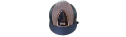 Casco Kep Cromo 2.0 Textile Azul Frontal Galassia Swarovski Rosa Marco Oro Rosa-Kep Italia Clearance
