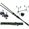 Kit Carpa: 2 cañas + 2 carretes + Trípode + 2 Avisadores + Funda-Alvarez Discount