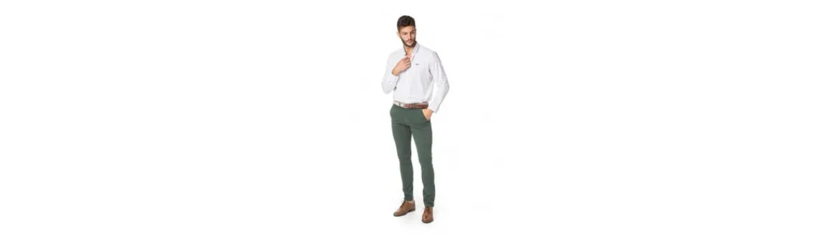 Pantalón Chino Sarga Slim-Spagnolo Outlet