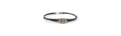 Pulsera de Pelo de Elefante con Chapa Decorativa